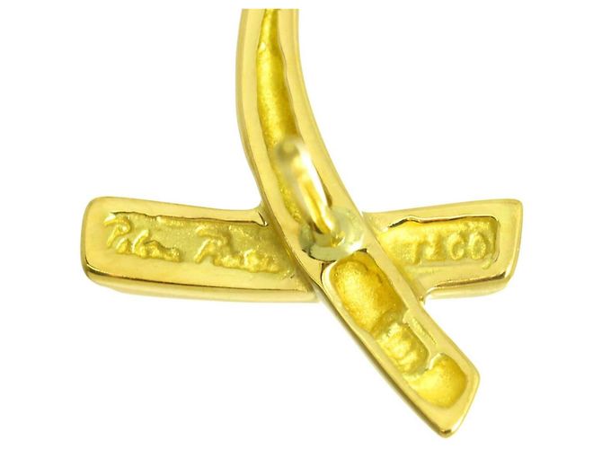Autre Marque Orecchini Tiffany & Co. Kiss in oro giallo 18K - vista 4