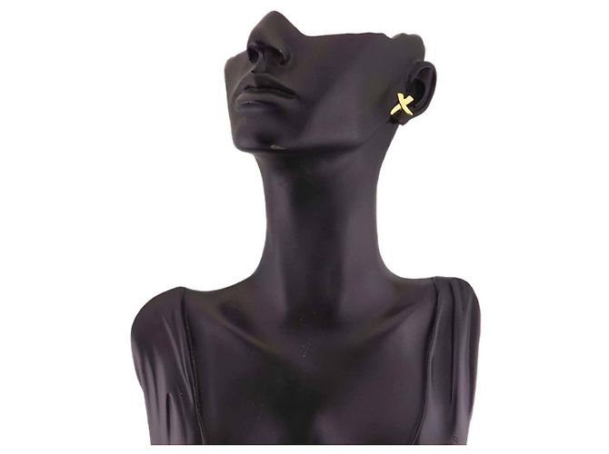 Autre Marque Orecchini Tiffany & Co. Kiss in oro giallo 18K - vista 6