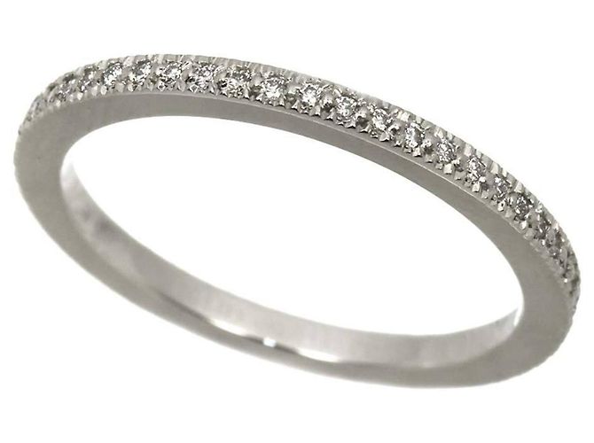 Autre Marque Tiffany & Co. Novo Half Diamond Ring aus Platin - Ansicht 4