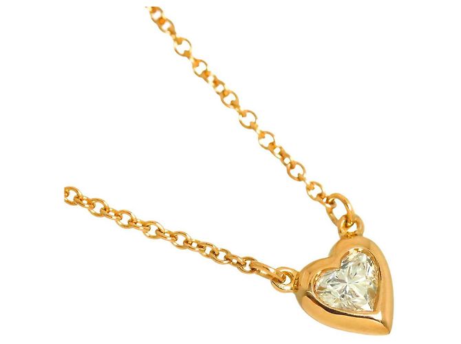 Autre Marque Collana Tiffany & Co. By The Yard con cuore di diamanti - vista 3