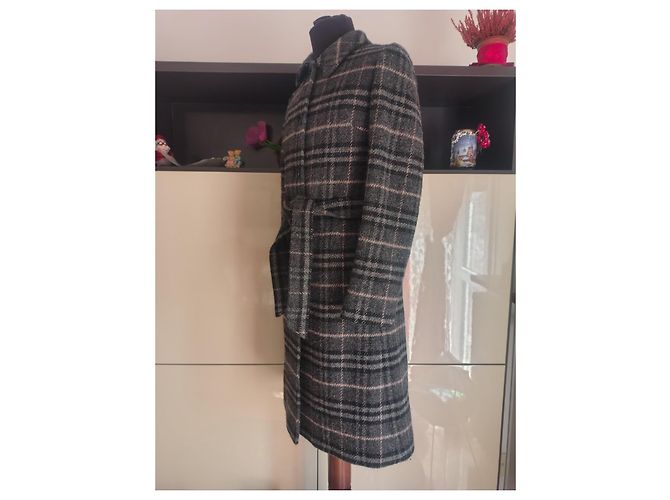Abrigo de lana a cuadros Burberry - vista 4