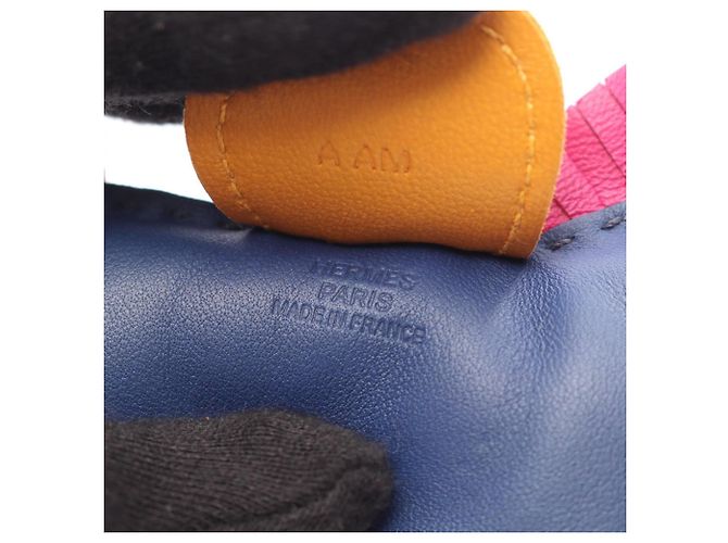 Hermès Hermes Rodeo MM Charm em Azul, Rosa e Amarelo - vista 3