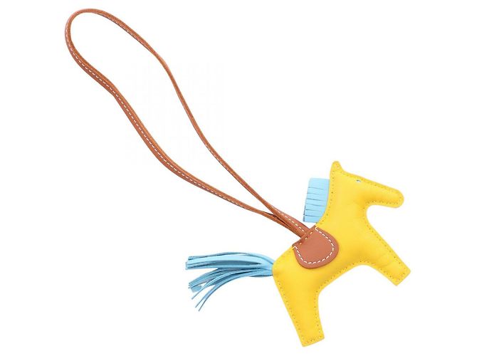 Hermès Hermes Rodeo PM Jaune Naple Celeste Gold Charm - vue 2