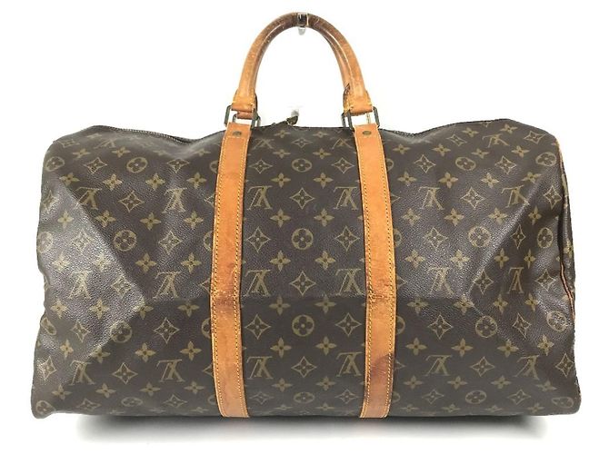 Sac de voyage Louis Vuitton Monogram Keepall 50 - vue 2