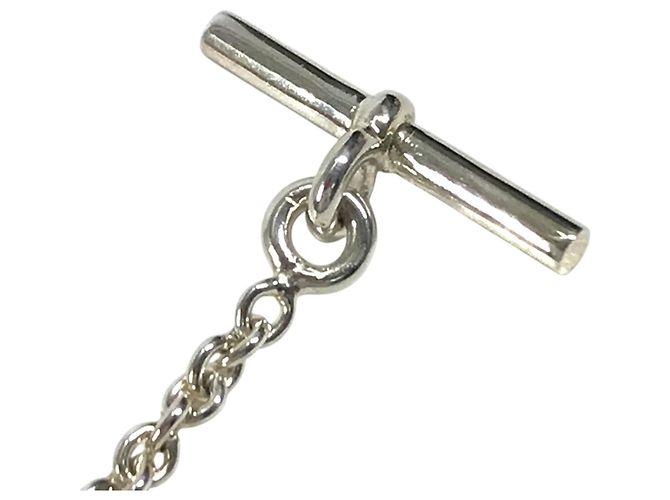 Hermès Collana a catena Hermes in argento sterling 925 con logo cuore - vista 8