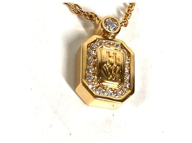 Collana a catena Harry Winston in oro 18K e diamanti - vista 3