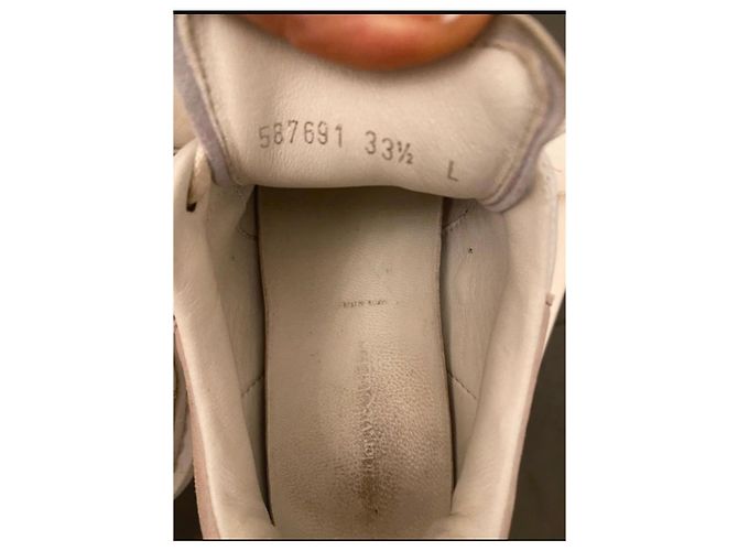 Sneakers Alexander McQueen in Pelle Bianca e Rosa - vista 9
