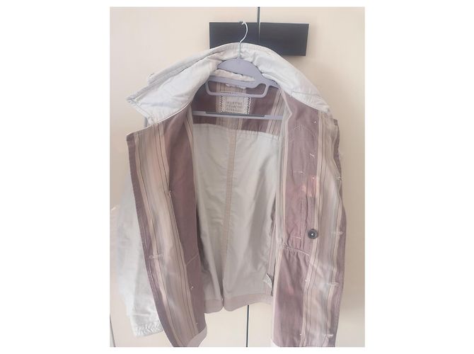 Marithé et François Girbaud Giacca Marithe Francois Girbaud Beige Cotton - vista 6