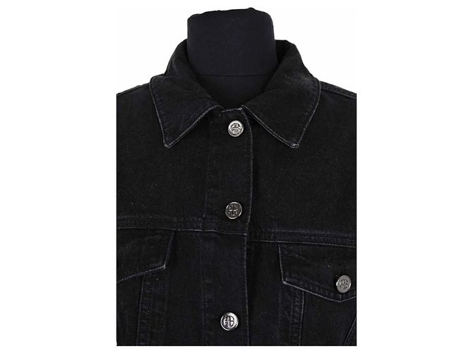 Anine Bing Jacke aus Baumwolle Schwarz XS - Ansicht 2