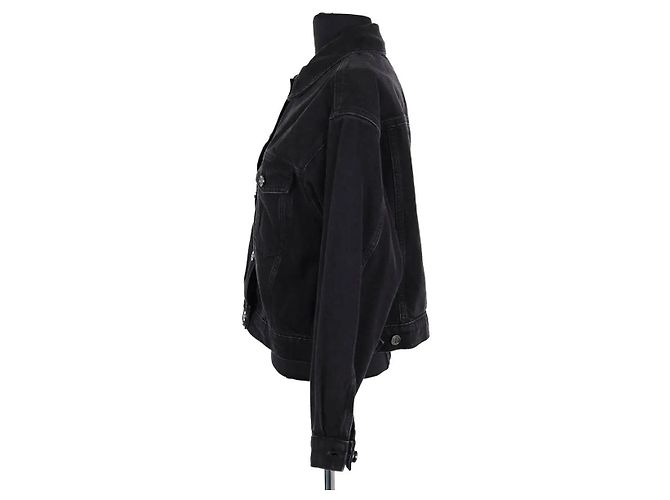 Anine Bing Jacke aus Baumwolle Schwarz XS - Ansicht 3