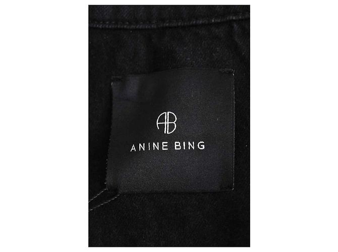 Anine Bing Jacke aus Baumwolle Schwarz XS - Ansicht 5