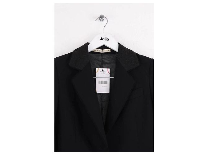 Blazer Balenciaga in lana nero - vista 2