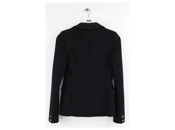 Blazer Balenciaga in lana nero - vista 3