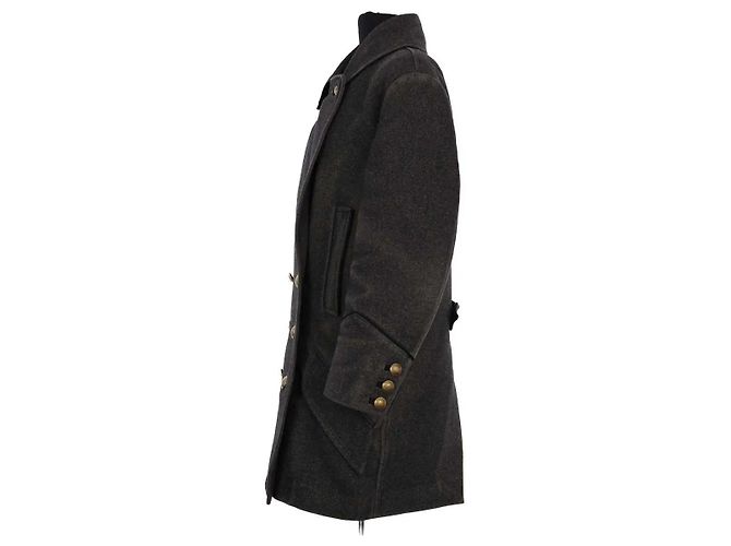 Abrigo Isabel Marant de lana antracita - vista 3