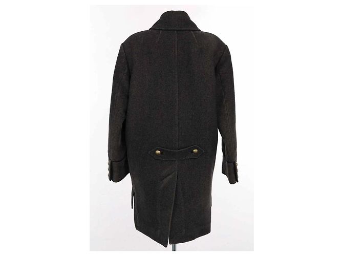 Abrigo Isabel Marant de lana antracita - vista 4