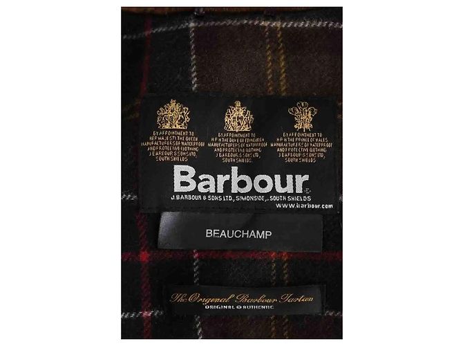 Cappotto Barbour in camoscio kaki - vista 6