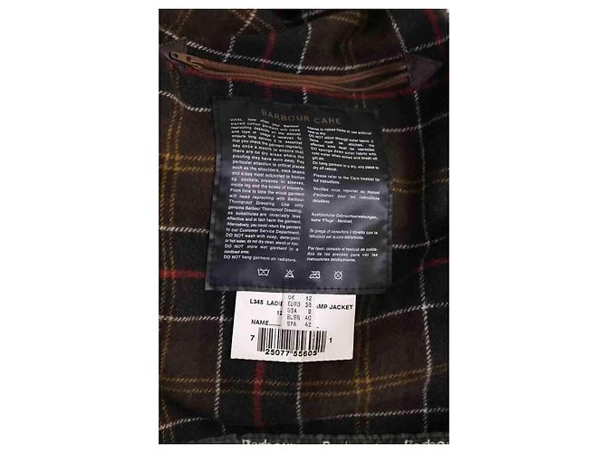 Cappotto Barbour in camoscio kaki - vista 7