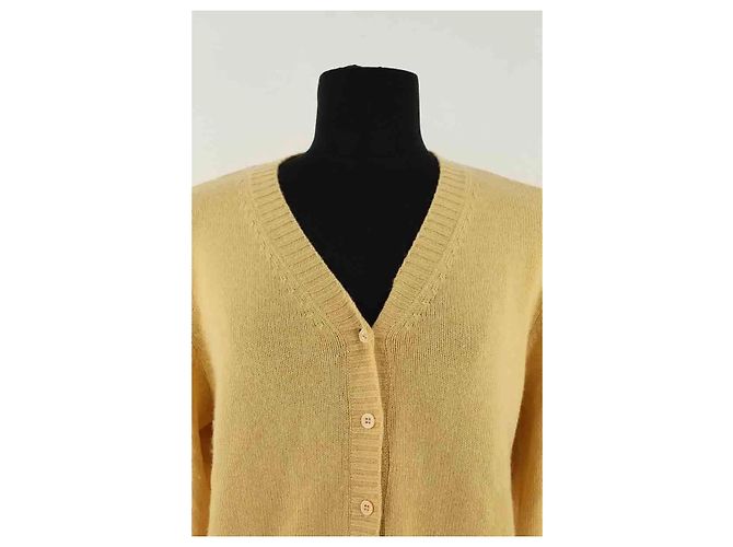 Cárdigan Eric Bompard de cashmere amarillo XL - vista 2