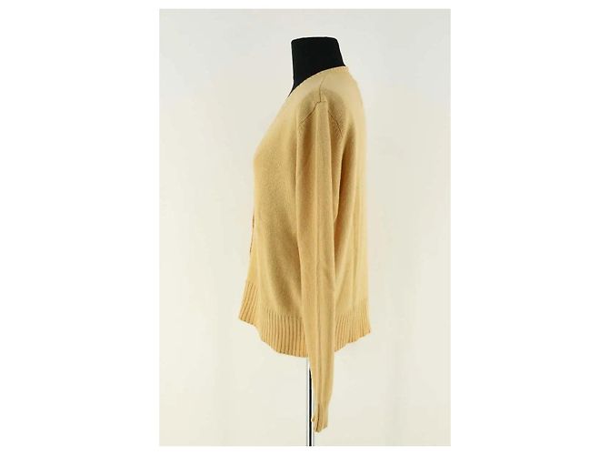 Cárdigan Eric Bompard de cashmere amarillo XL - vista 3