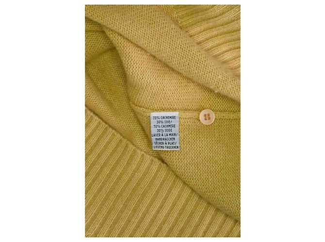 Cárdigan Eric Bompard de cashmere amarillo XL - vista 6