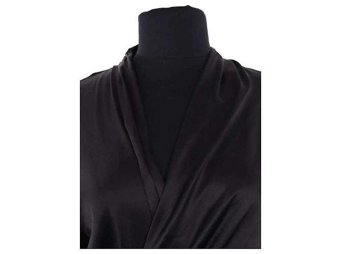 Vestido de seda negro Balenciaga - vista 2