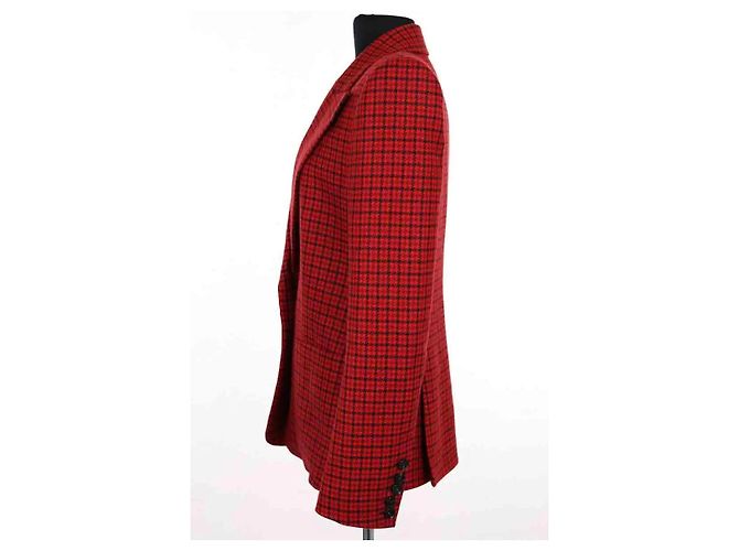 Blazer rosso in lana Alexandre Vauthier - vista 3
