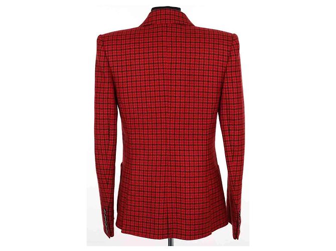 Blazer rosso in lana Alexandre Vauthier - vista 4