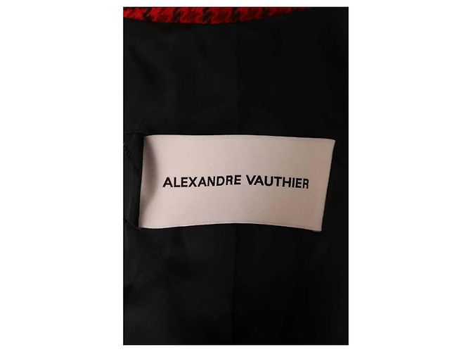 Blazer rosso in lana Alexandre Vauthier - vista 5