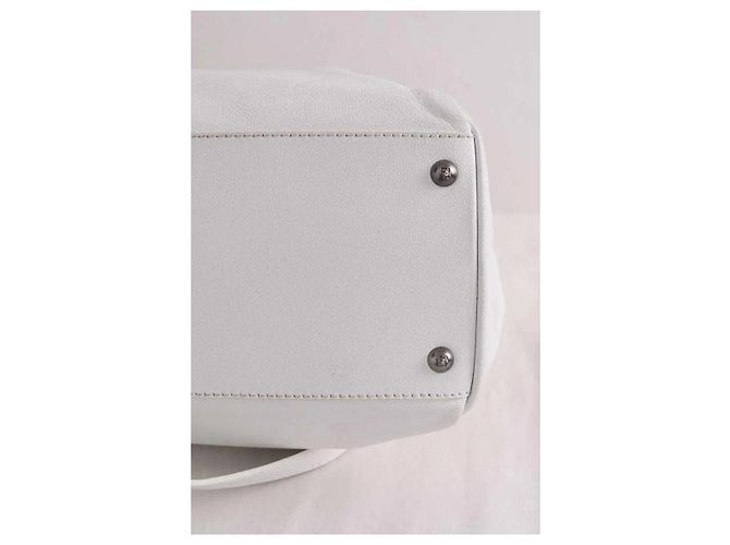 Fendi Peekaboo Medium Schultertasche weiß - Ansicht 5