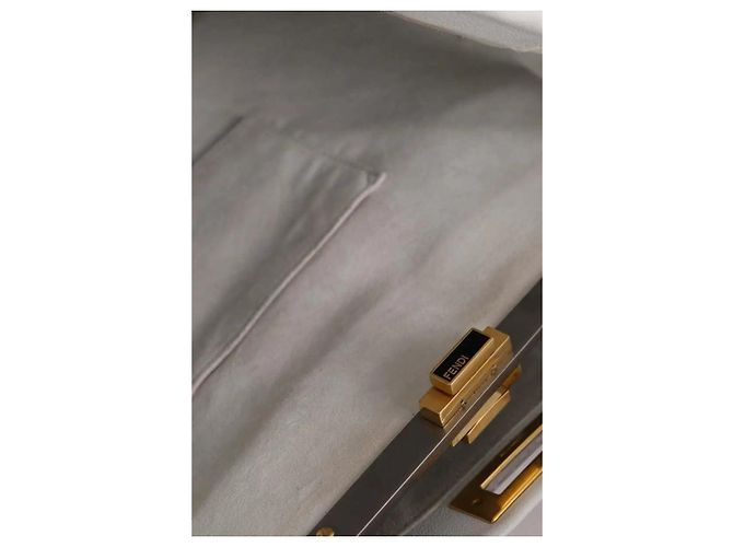 Fendi Peekaboo Medium Schultertasche weiß - Ansicht 6