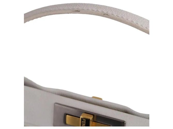 Fendi Peekaboo Medium Schultertasche weiß - Ansicht 8