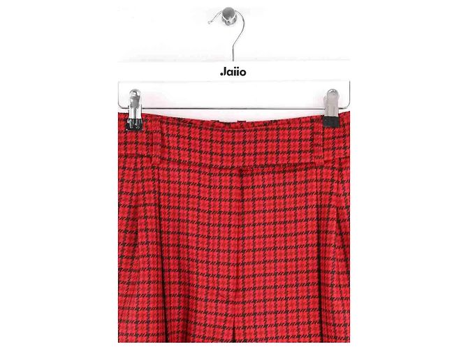 Alexandre Vauthier Red Wool Bermuda Shorts - view 2