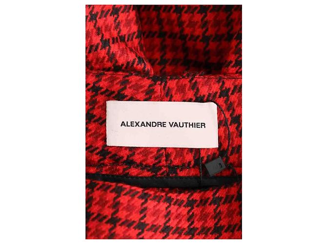 Alexandre Vauthier Red Wool Bermuda Shorts - view 5