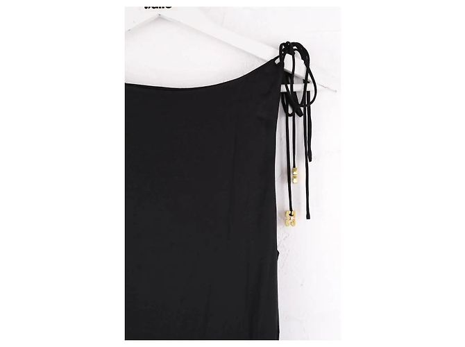 Vestido Ganni negro de viscosa - vista 4