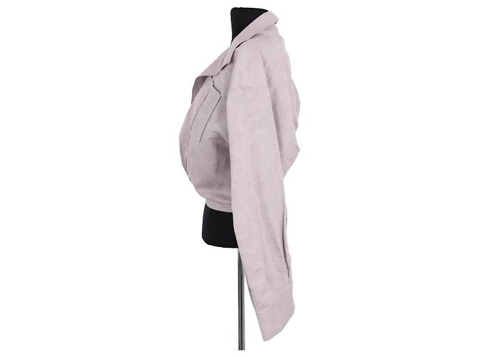 Top Jacquemus de algodão rosa - vista 3