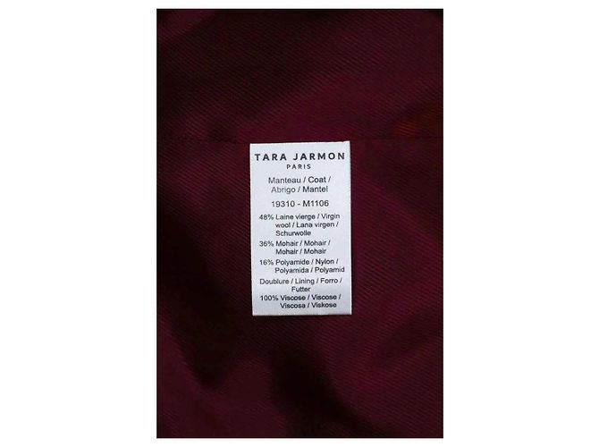 Abrigo de lana rosa Tara Jarmon - vista 6