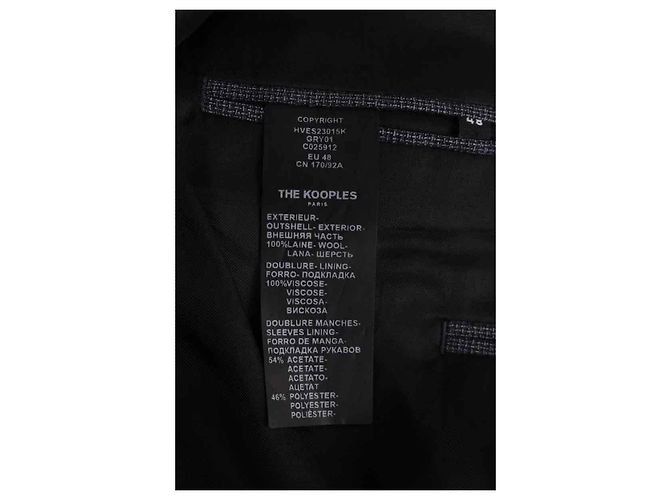 The Kooples Anzug aus Wolle Grau - Ansicht 6
