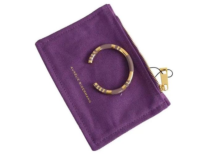Aurelie Bidermann Bracelete rígido Positano dourado - vista 4