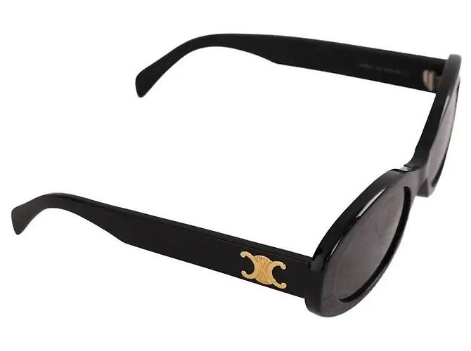 Céline Black Plastic Sunglasses - view 2