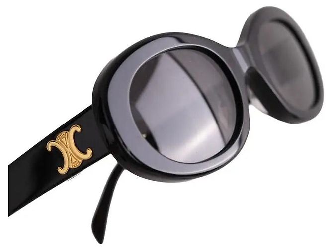 Céline Black Plastic Sunglasses - view 3