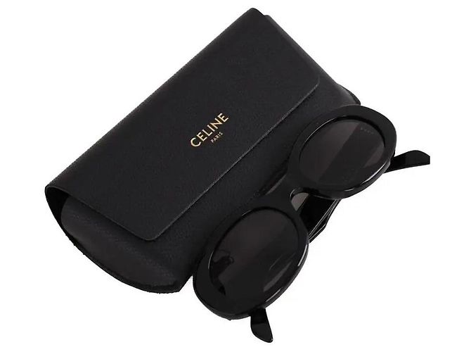 Céline Black Plastic Sunglasses - view 6