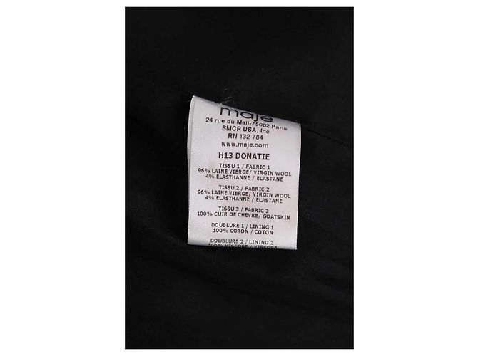 Maje Blazer aus Wolle marineblau - Ansicht 6