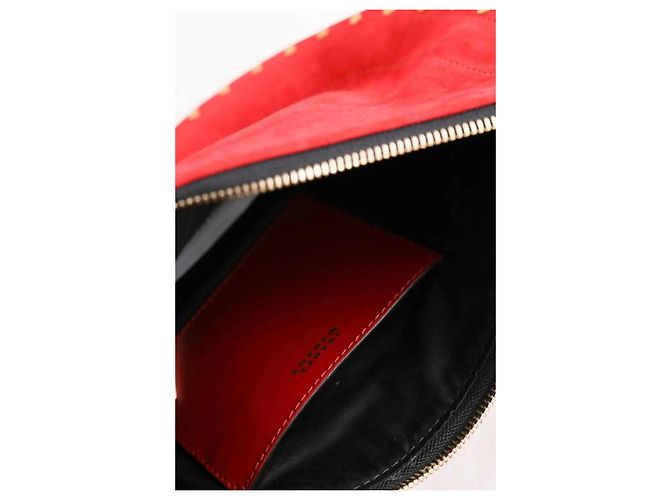 Isabel Marant Saco de ombro Oskan soft zip vermelho - vista 5