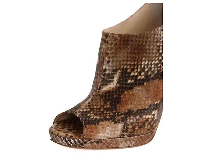 Jimmy Choo Leather Ankle Boots Brown - view 5