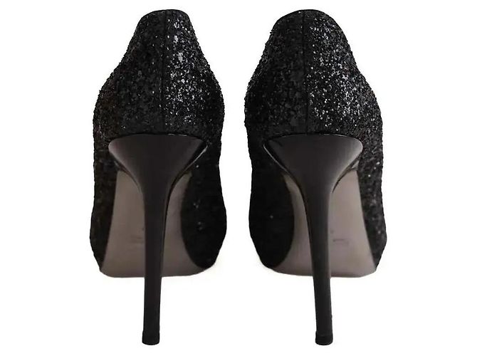 Tacchi Jimmy Choo Neri con Glitter Taglia 40 - vista 2