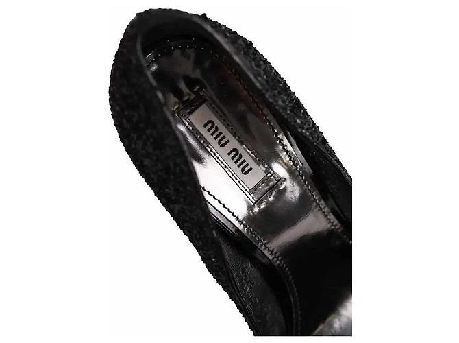 Tacchi Jimmy Choo Neri con Glitter Taglia 40 - vista 4