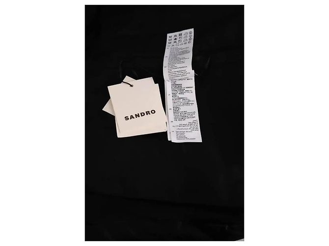 Sandro Grey Wool Coat - view 6