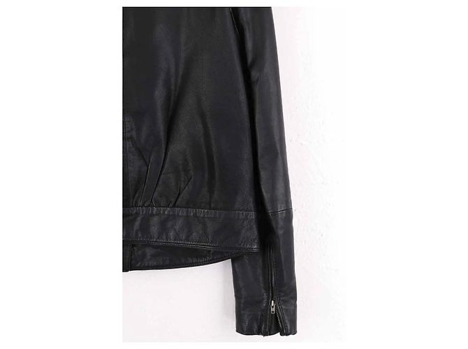 Chaqueta de cuero negra Vanessa Bruno - vista 4