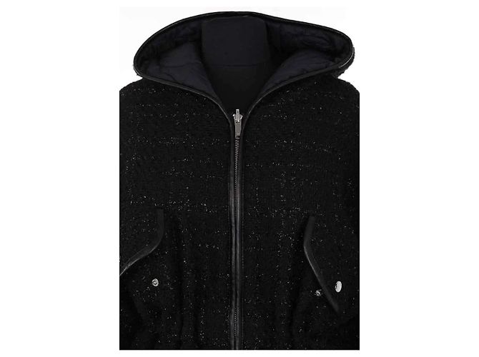 Maje Black Synthetic Coat - view 2