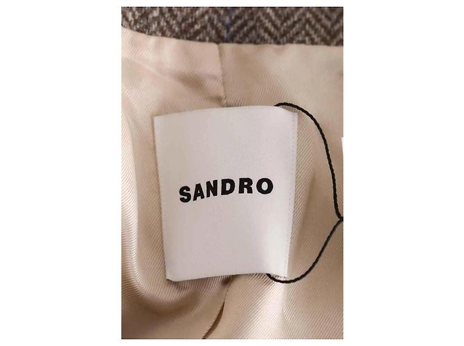 Sandro Brown Wool Blazer - view 5